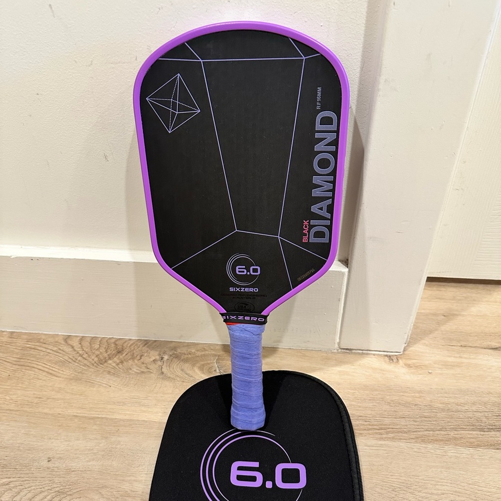 Six Zero Black Diamond Power JMV Pro Pickleball Paddle